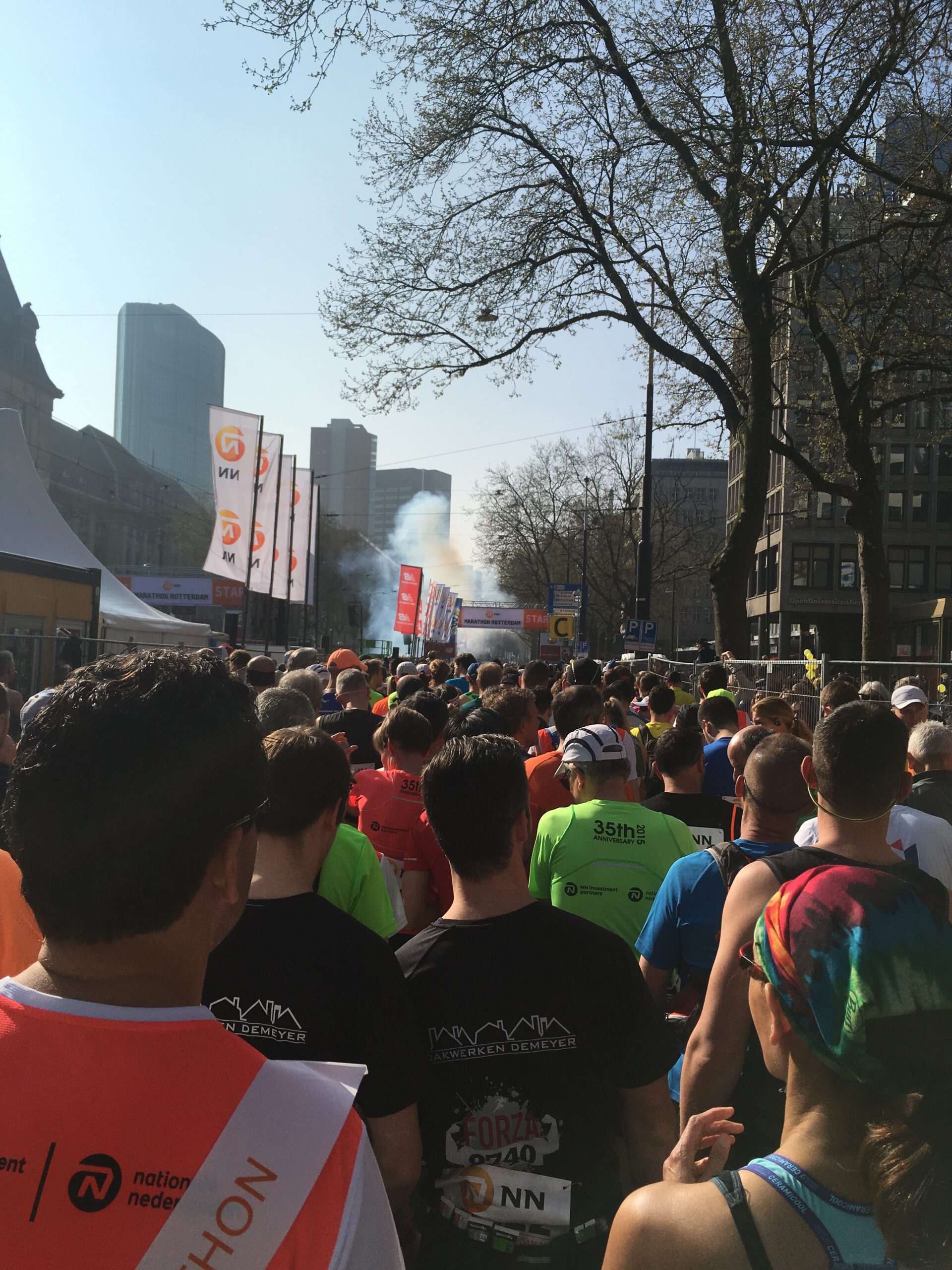 City marathon starting pen